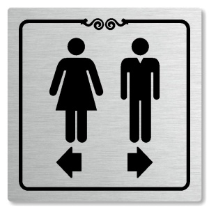 WC rozdělovník, 100x100mm, stříbrná, Texas